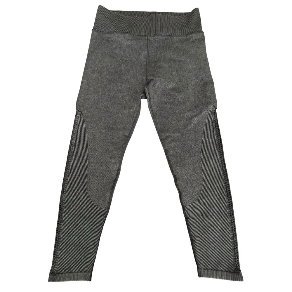 Offline By Aerie NWT Hi-Rise 7/8 Leggings Braided Ribbed Gray Size L Seamless - Picture 4 of 15